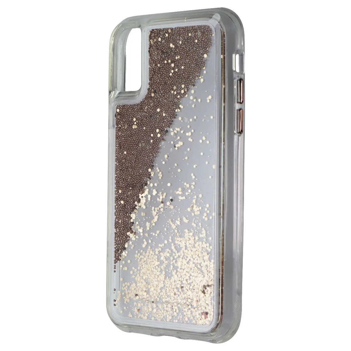 Case-Mate Waterfall Liquid Glitter Case for iPhone Xs and iPhone X - Clear/Gold