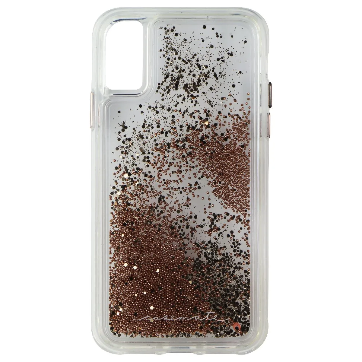 Case-Mate Waterfall Liquid Glitter Case for iPhone Xs and iPhone X - Clear/Gold