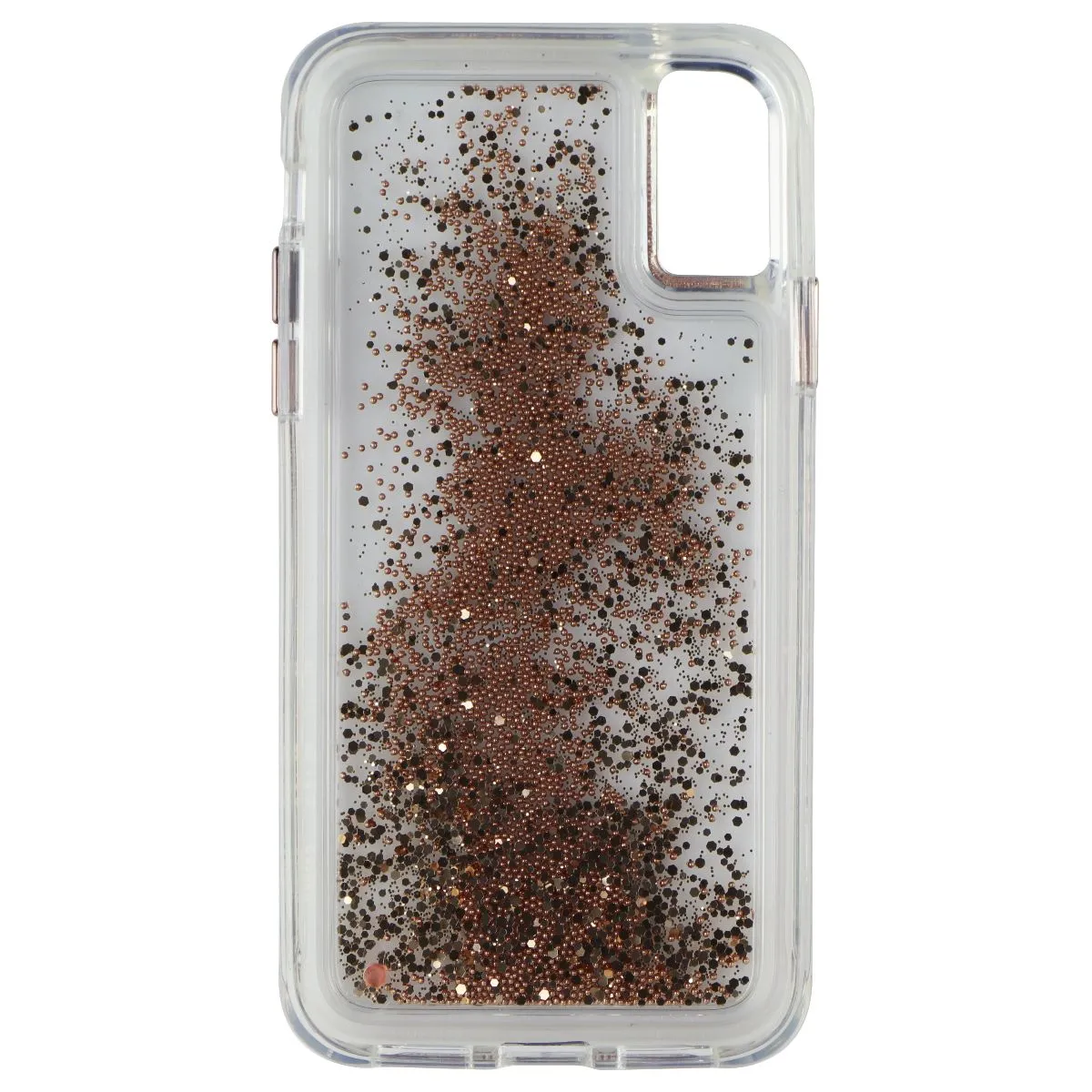 Case-Mate Waterfall Liquid Glitter Case for iPhone Xs and iPhone X - Clear/Gold