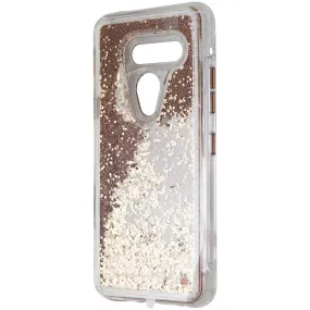 Case-Mate Waterfall Series Liquid Glitter Case for LG G8 ThinQ - Clear/Gold