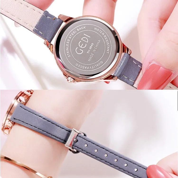 Cat Pattern Diamond Dial Women's Watch