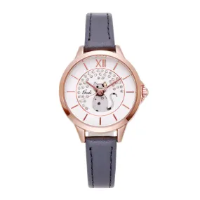 Cat Pattern Diamond Dial Women's Watch