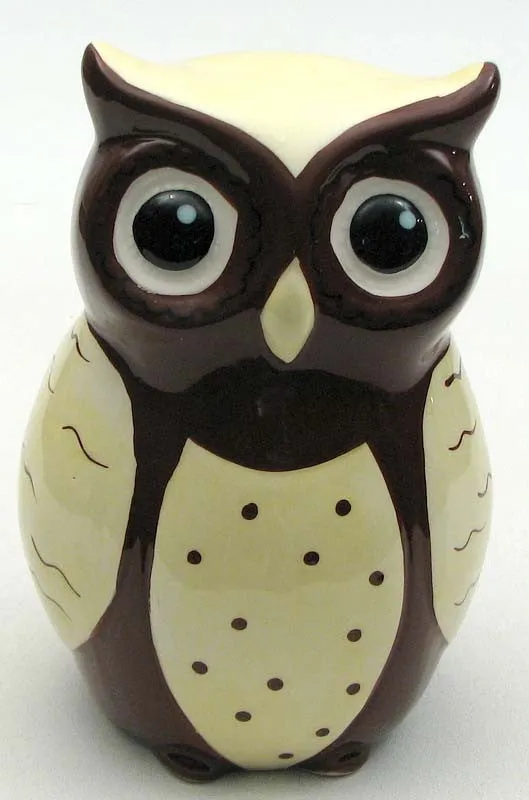 Ceramic Owl Bank