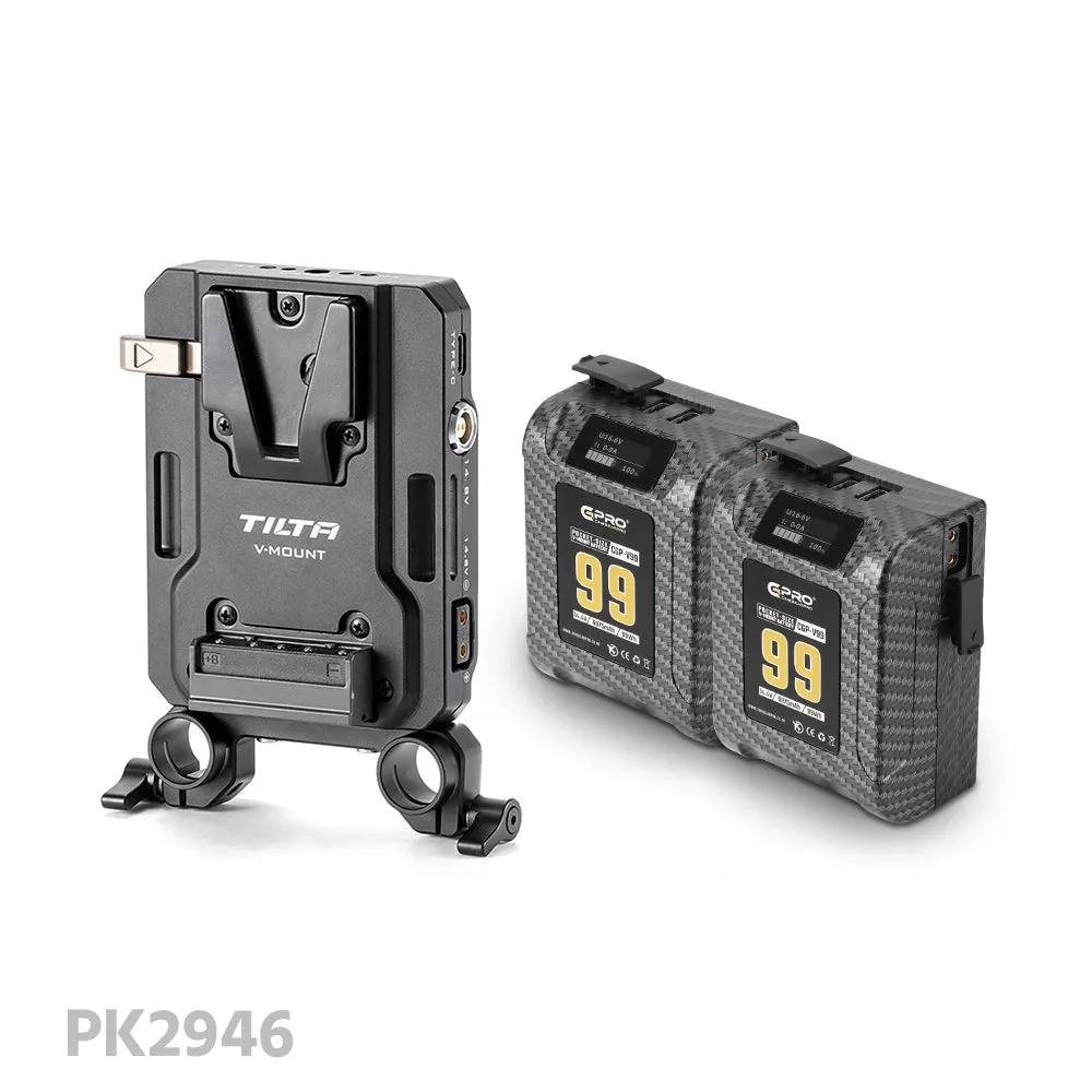 CGPro 99Wh Pocket Size V-Mount Battery 15A 6875mAh 2x D-Tap 14.4V 2x USB-A 5V