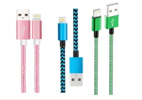 Charger Compatible for Iphone Cable Bundle 3 Pack Various Sizes