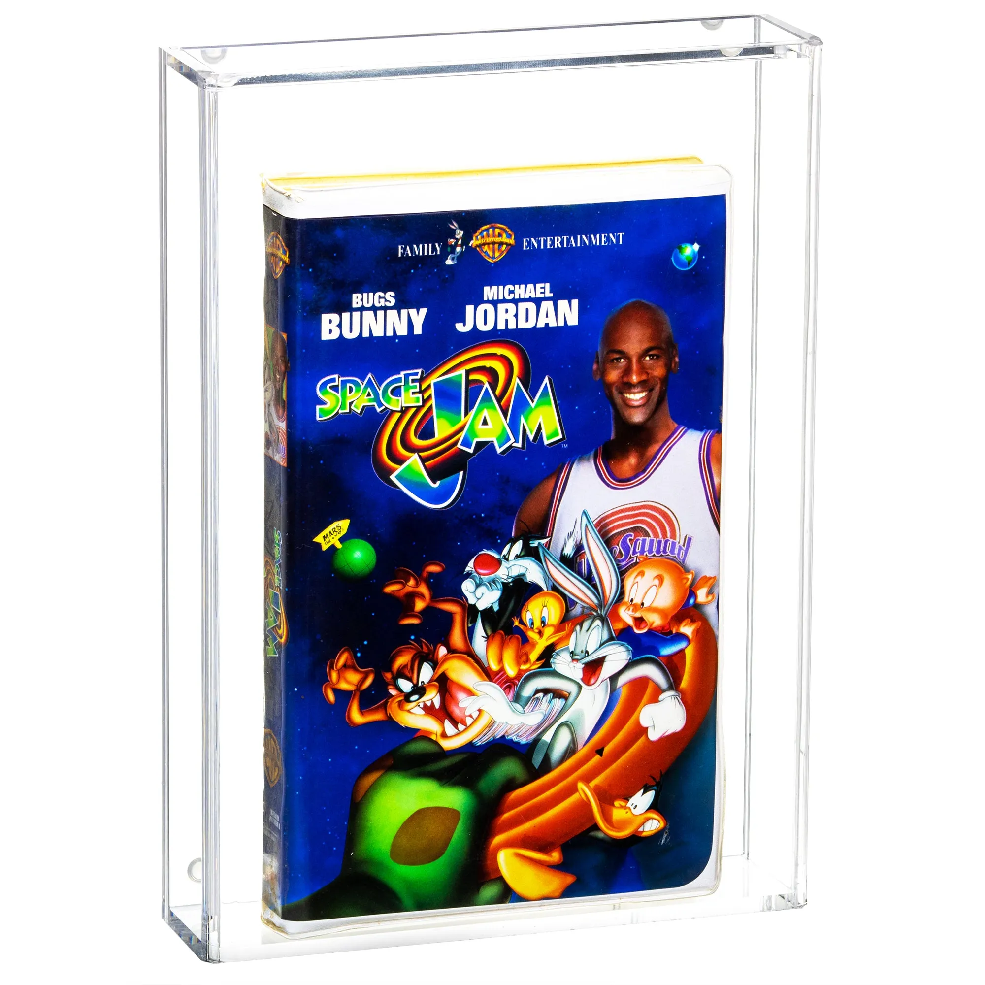 Clear Acrylic Display Case for Collectible DVD, VHS Tape & Video Game (A084/BK02)