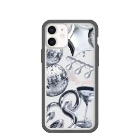 Clear Cosmic Luck iPhone 12 Mini Case With Black Ridge