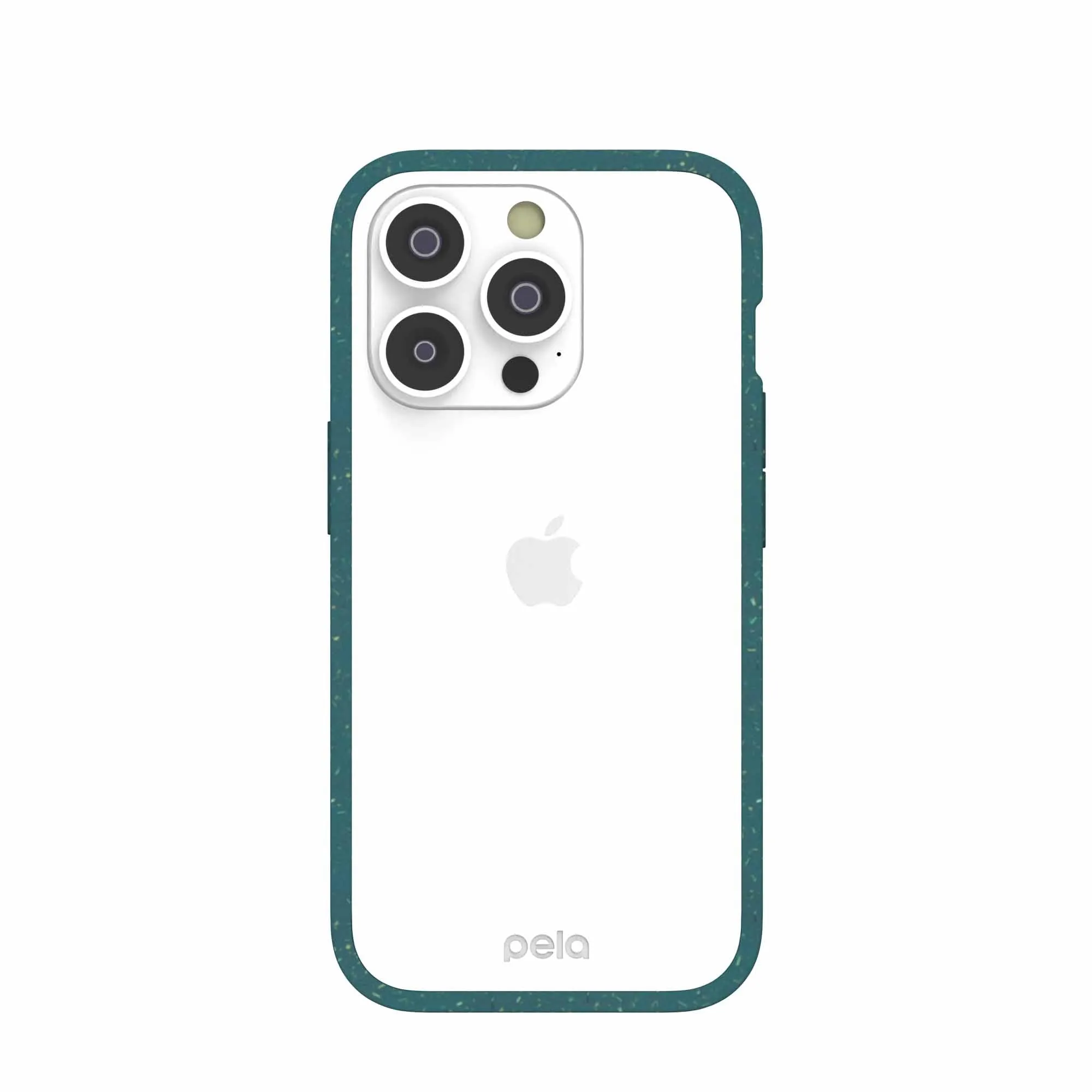 Clear iPhone 14 Pro Case with Green Ridge