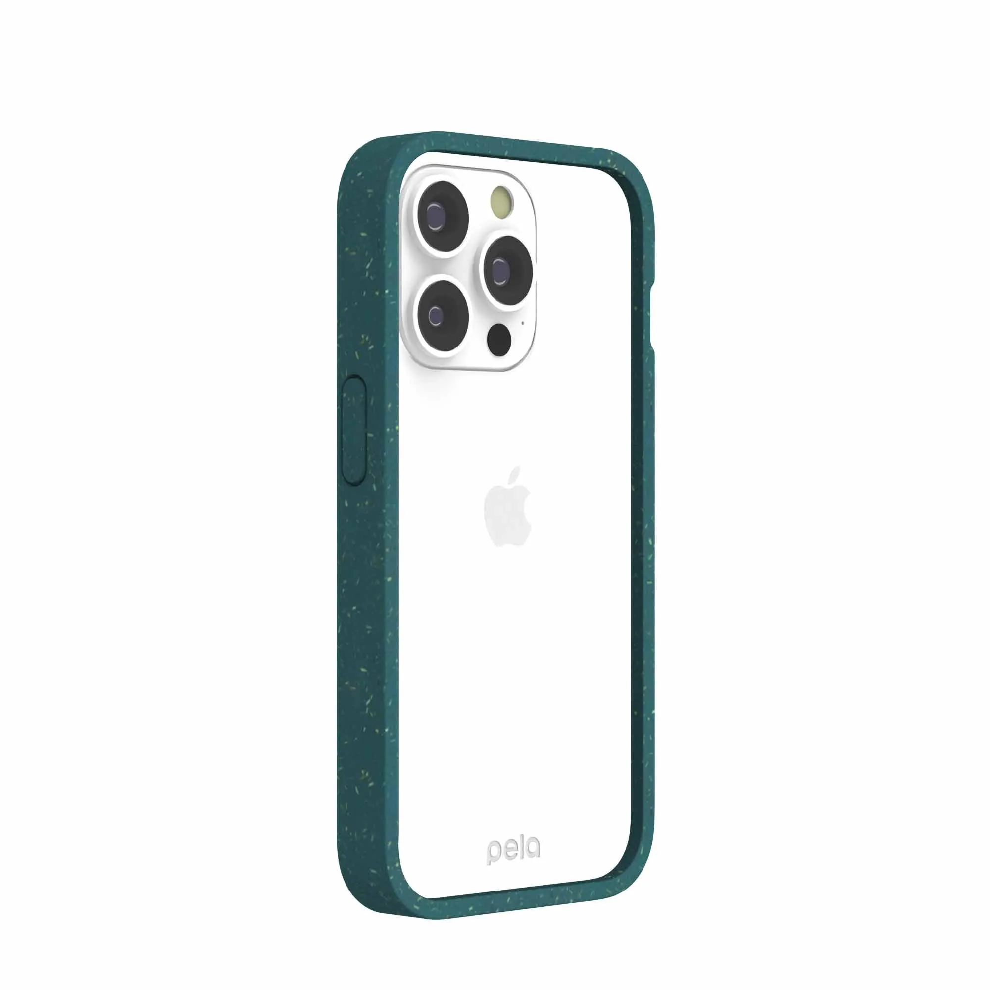 Clear iPhone 14 Pro Case with Green Ridge