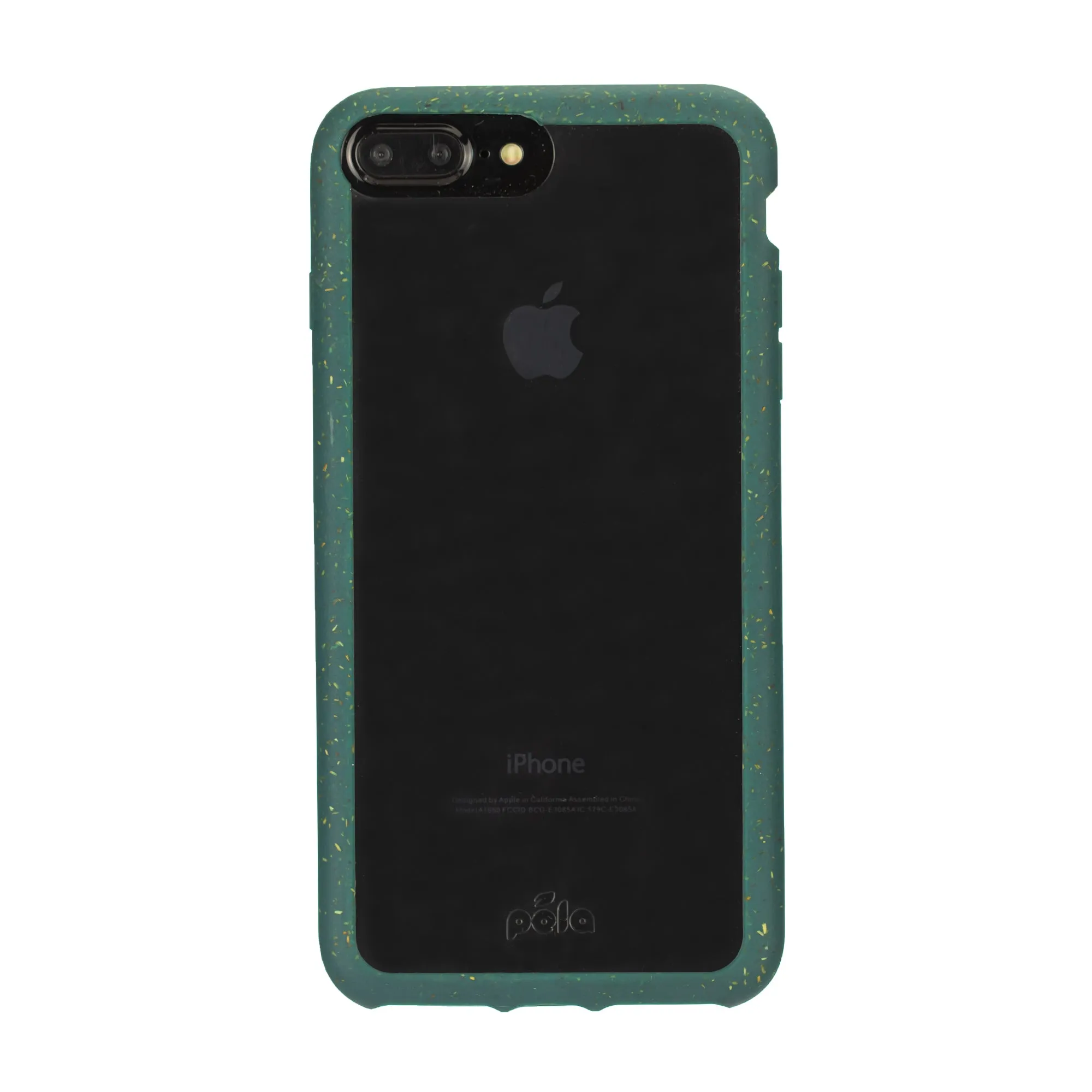 Clear iPhone Plus Case with Green Ridge