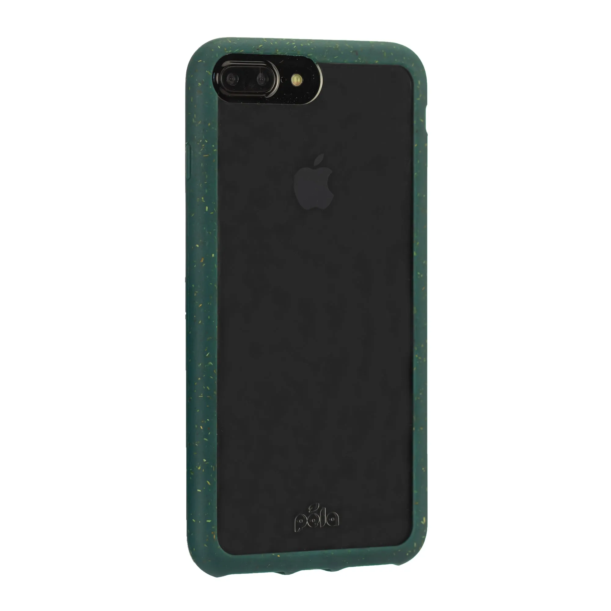 Clear iPhone Plus Case with Green Ridge