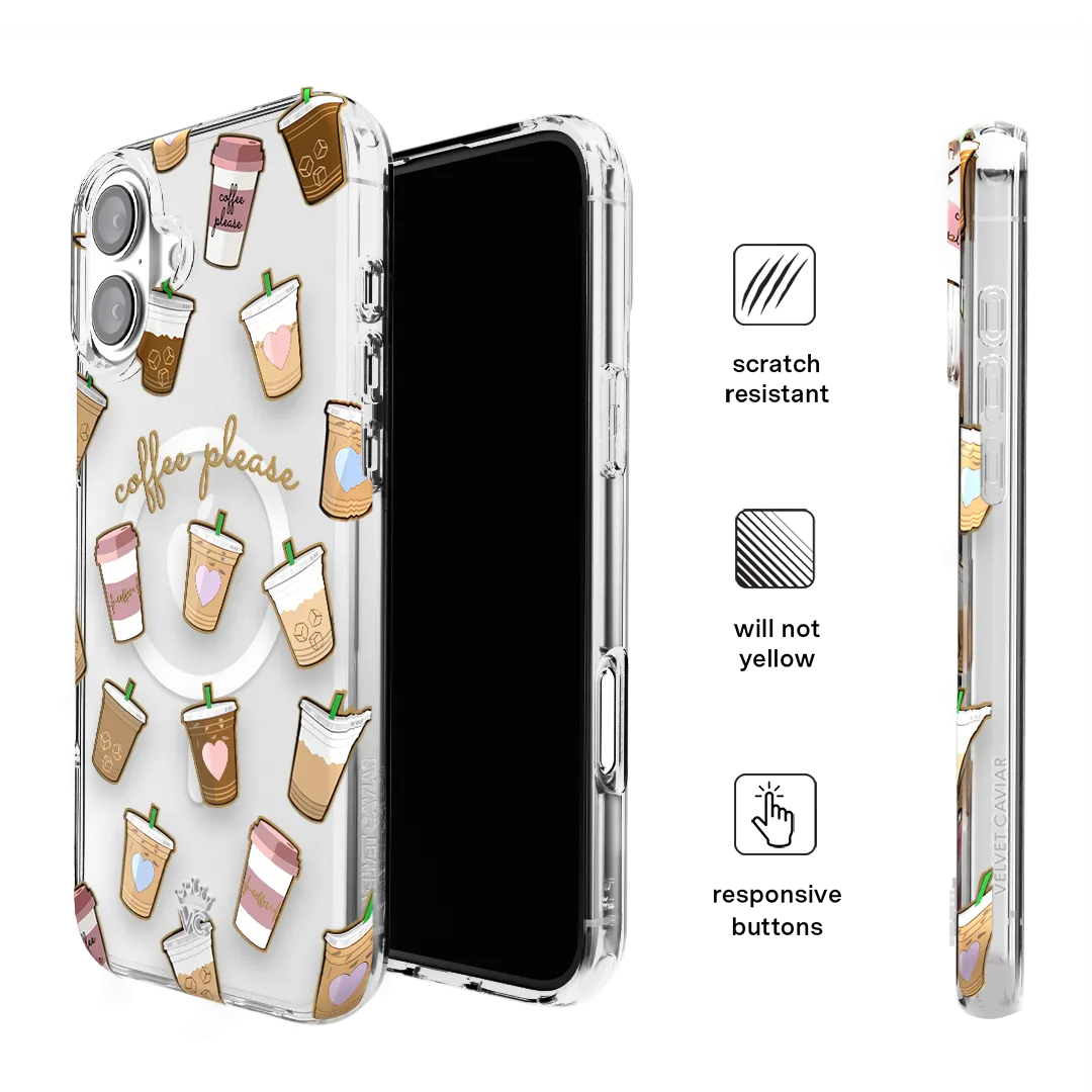 Coffee First iPhone Clear Case