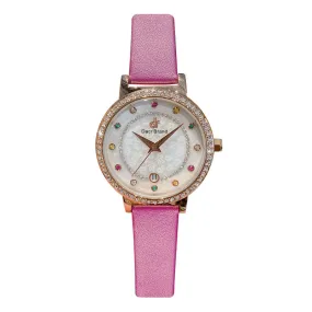 Colorful Diamond With Calendar Women's Watch