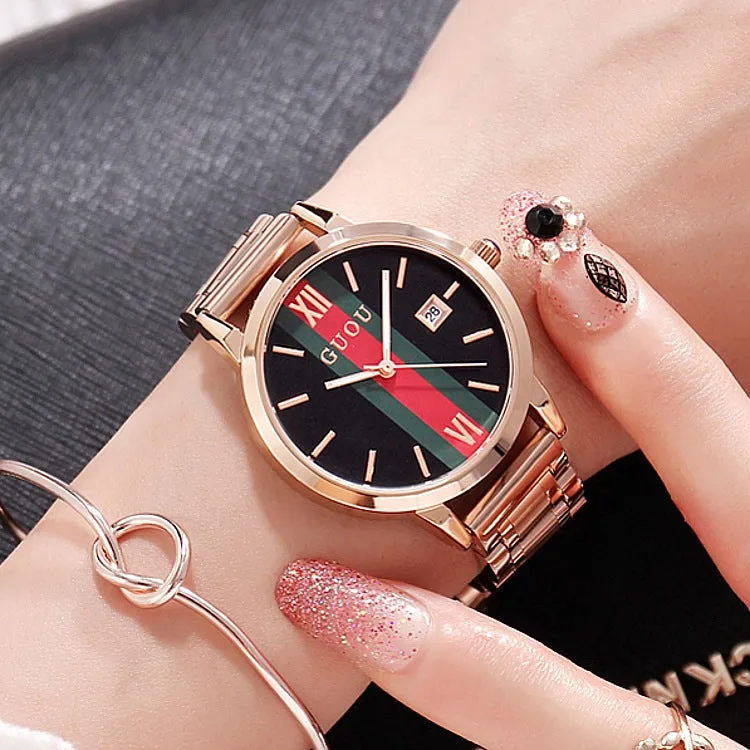 Colorful Round Dial Women's Watch