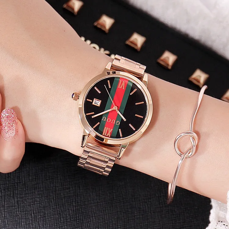 Colorful Round Dial Women's Watch