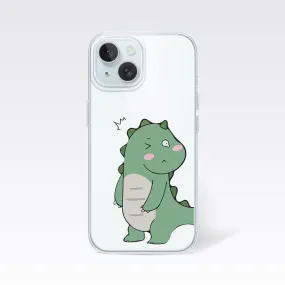 Couple Hug Me Green Dragon Clear Silicon Cover