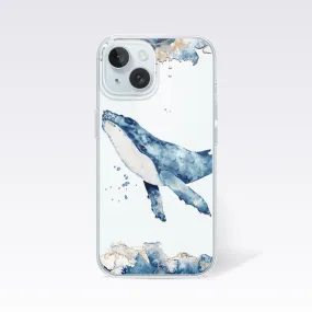 Cute Whale Clear Silicon Cover