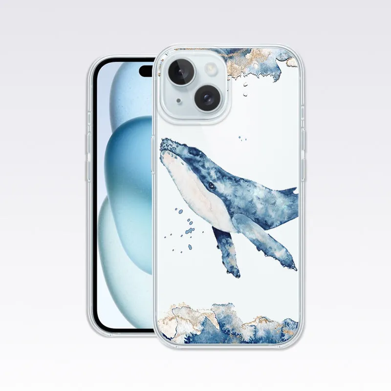 Cute Whale Clear Silicon Cover