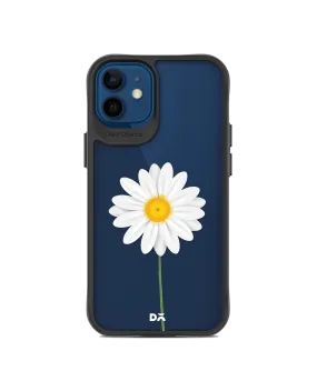 DailyObjects Clear White Daisy Black Hybrid Clear Case Cover For iPhone 12 Mini