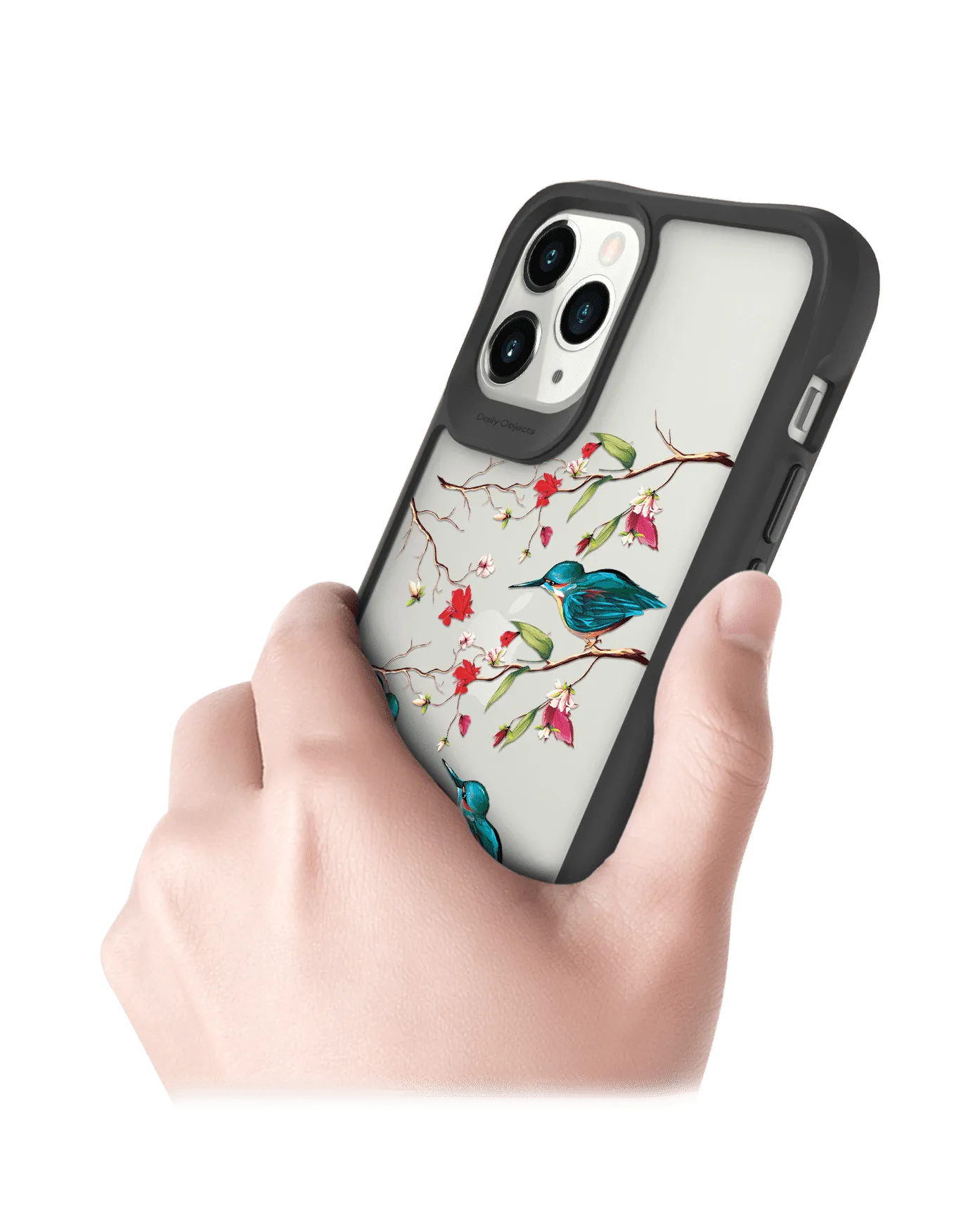 DailyObjects Melody Birds Black Hybrid Clear Case Cover For iPhone 11 Pro