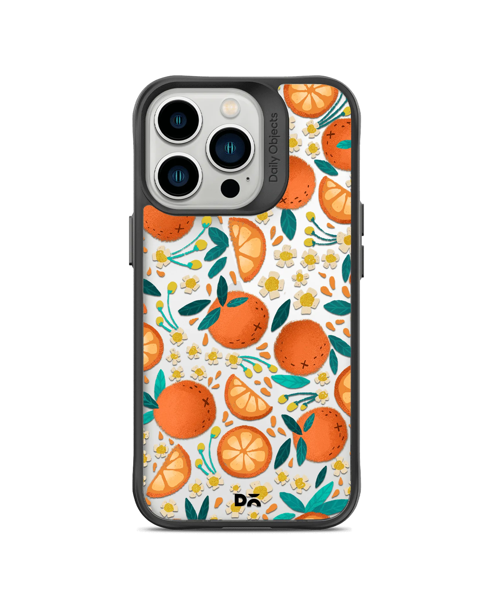 DailyObjects Orange Haul Black Hybrid Clear Case Cover For iPhone 13 Pro Max