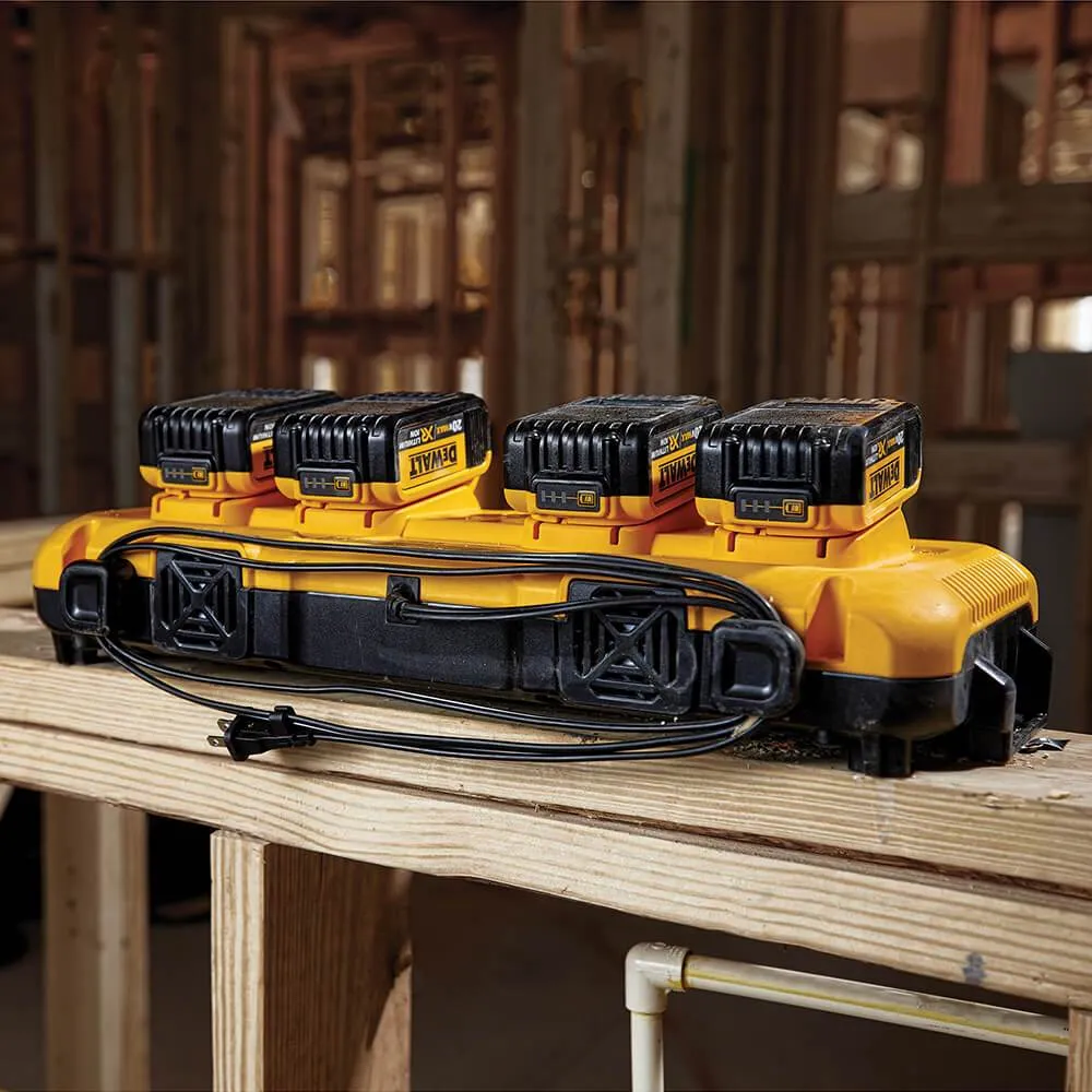 DeWALT DCB104 4 Port Durable Multiport Recharging Simultaneous Fast Charger