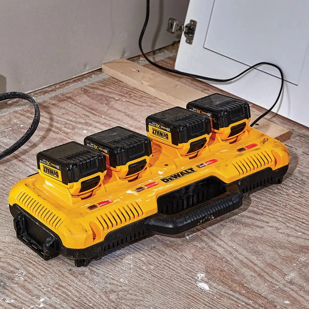 DeWALT DCB104 4 Port Durable Multiport Recharging Simultaneous Fast Charger