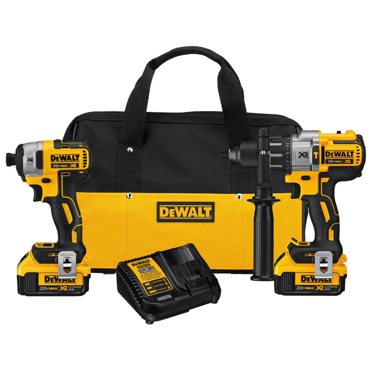 DeWalt DCK299M2 20V Li-Ion Brushless Hammerdrill / Impact Kit 4.0Ah, Bag