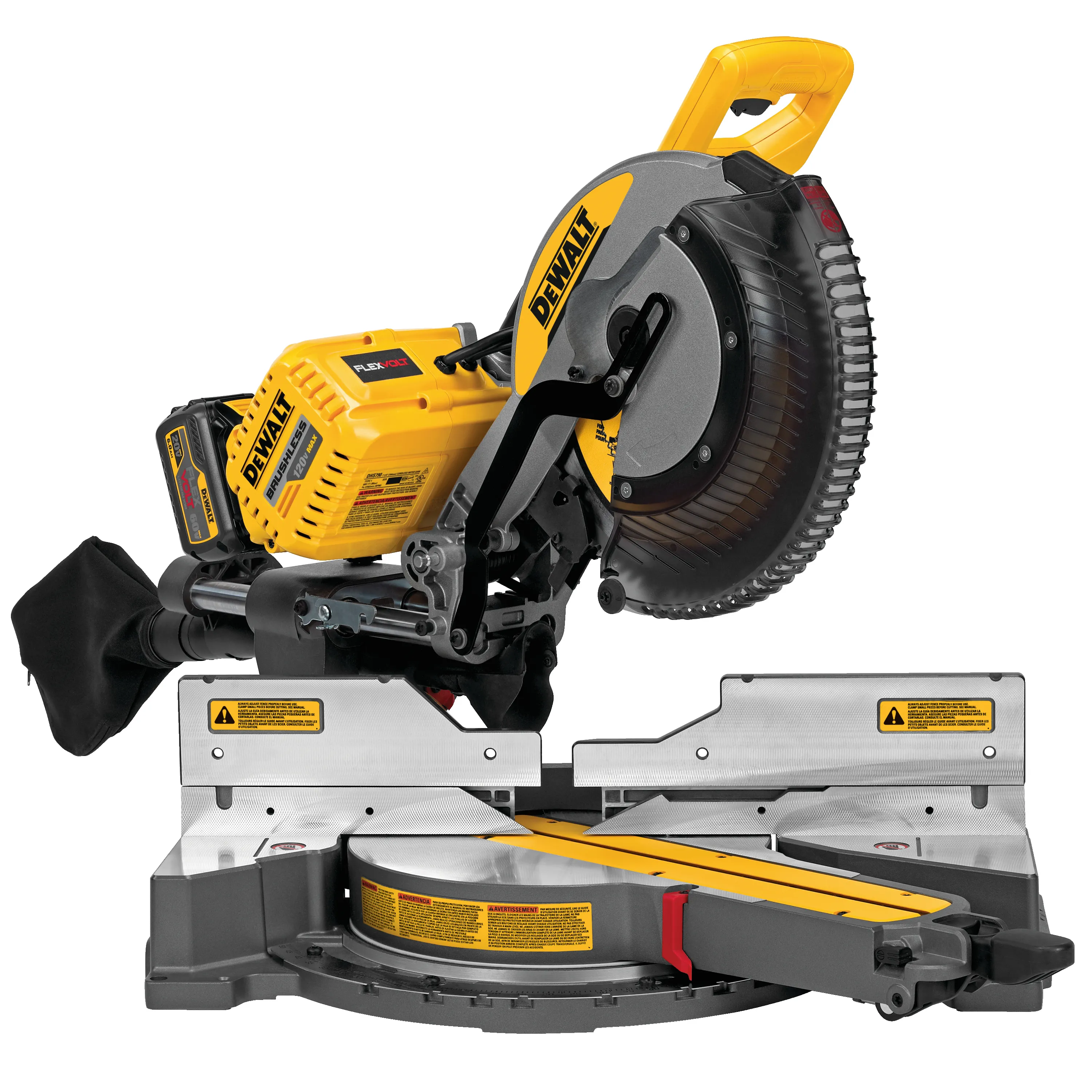 DeWalt DHS790AT2 12" Double Bevel Sliding Compound FlexVolt Miter Saw Kit