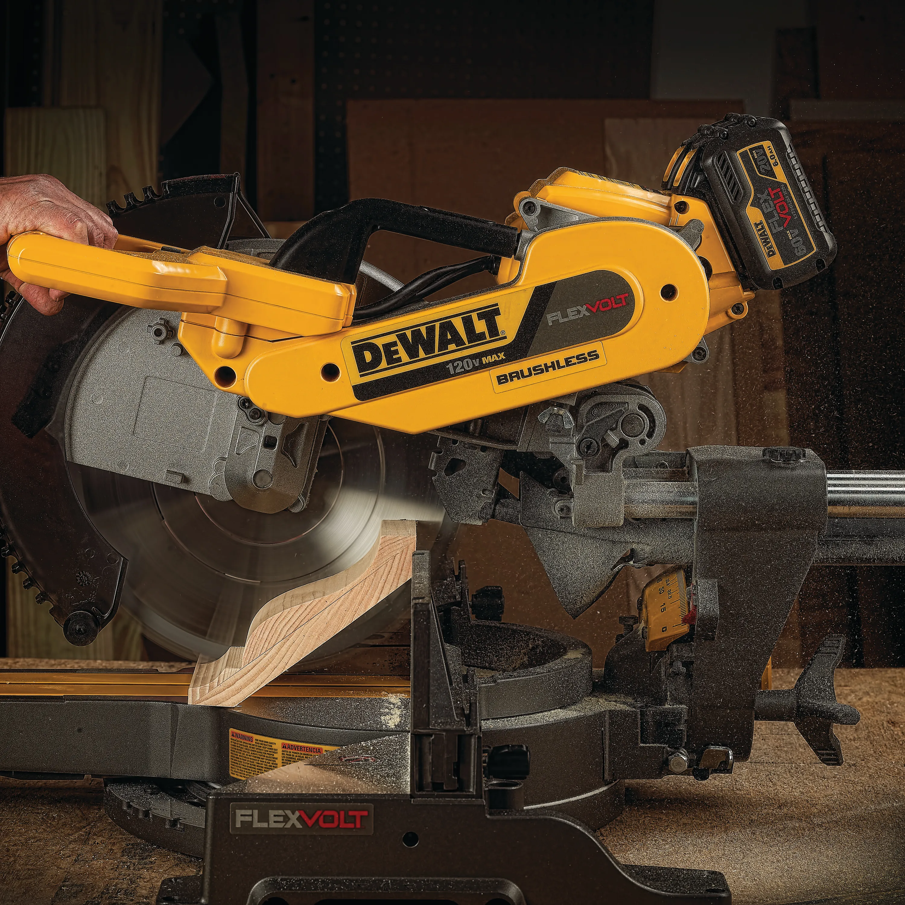 DeWalt DHS790AT2 12" Double Bevel Sliding Compound FlexVolt Miter Saw Kit