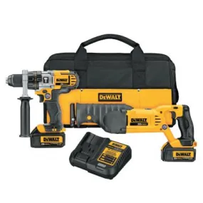 DeWalt® FLEXVOLT® Cordless Hammerdrill & Impact Driver 6.0 Ah/2.0 Ah Combo Kit, DCK299D1T1