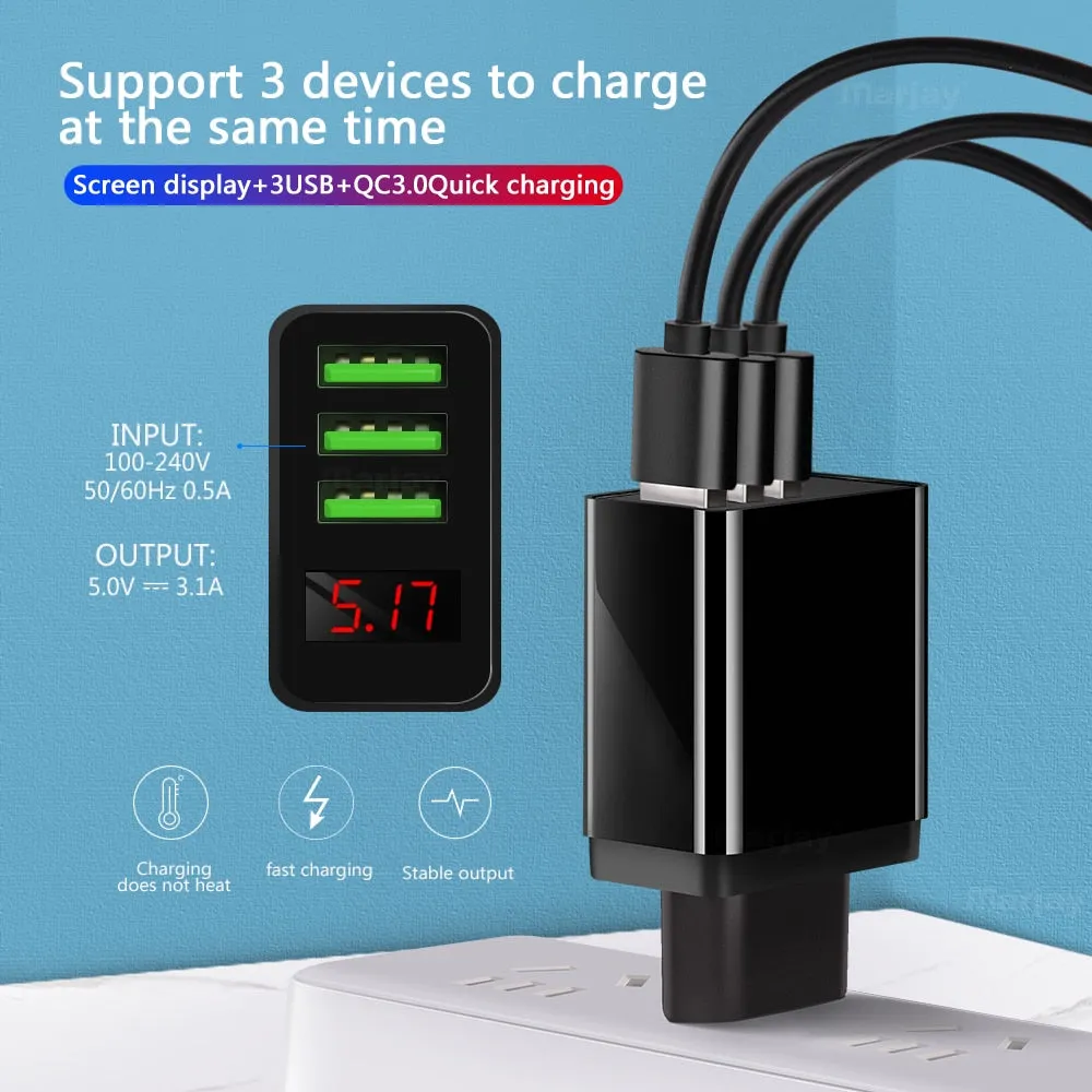 Digital Display USB Charger