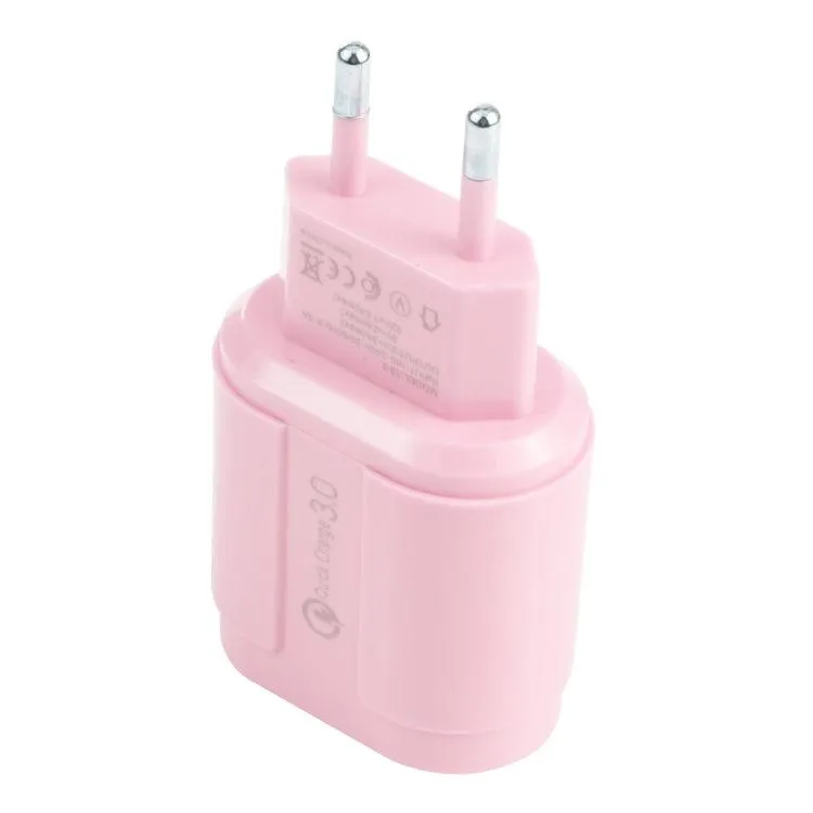 Dual USB Macarons Travel Charger with QC3.0 Fast Charging - 13-222