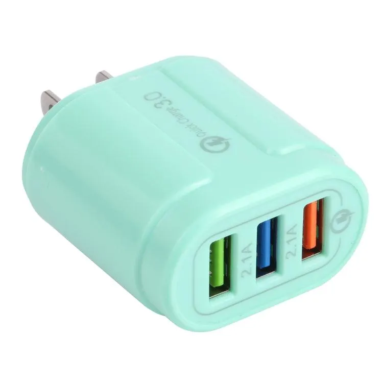 Dual USB Macarons Travel Charger with QC3.0 Fast Charging - 13-222