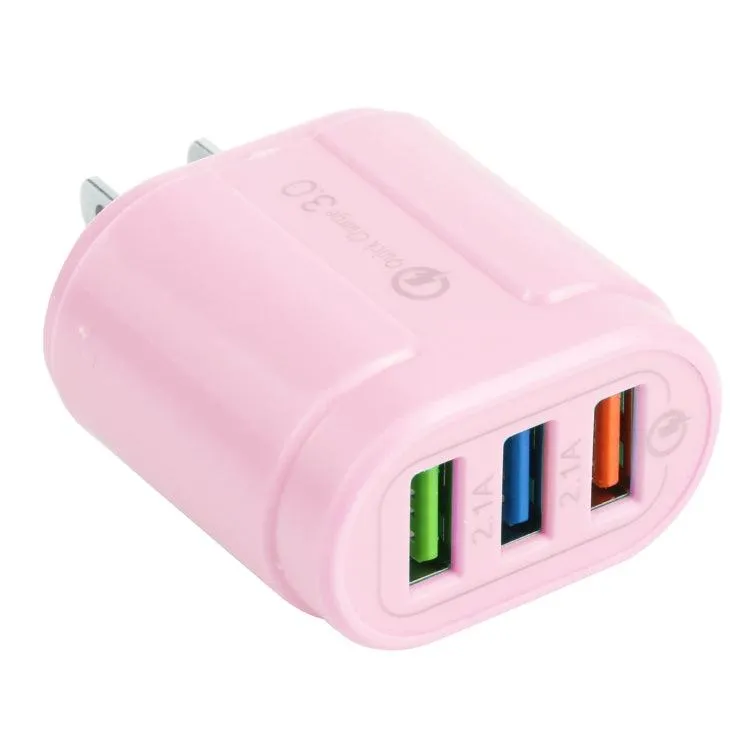 Dual USB Macarons Travel Charger with QC3.0 Fast Charging - 13-222