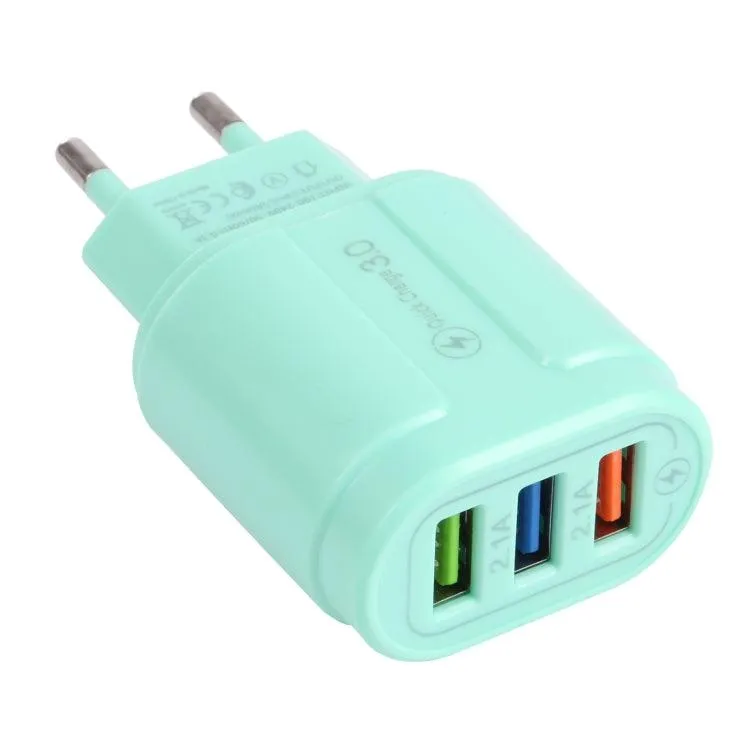 Dual USB Macarons Travel Charger with QC3.0 Fast Charging - 13-222