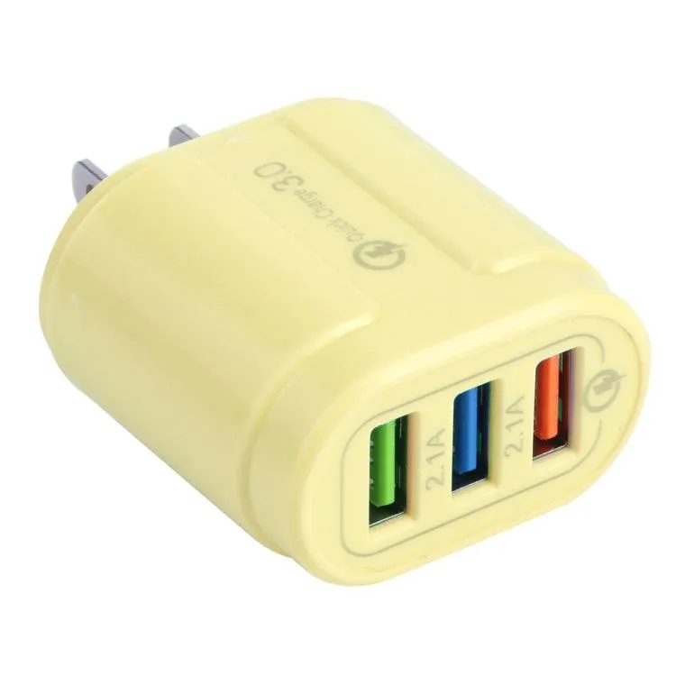 Dual USB Macarons Travel Charger with QC3.0 Fast Charging - 13-222