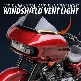 Eagle Lights HALOS LED Windshield Turn Signal and Running Light for 2015  Harley Davidson Road Glide