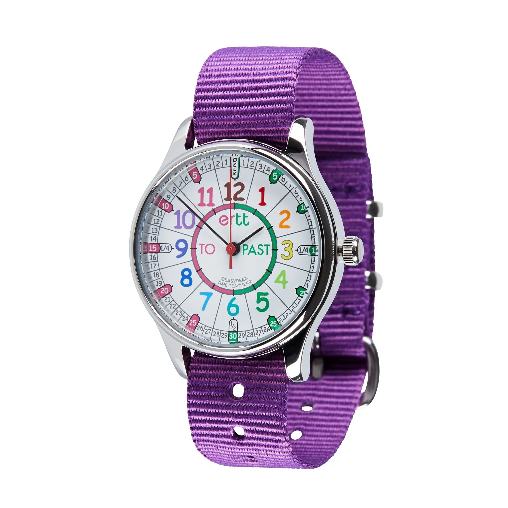 EasyRead Kids Watch Waterproof Learn to tell Time Past and To by ertt 4yrs 