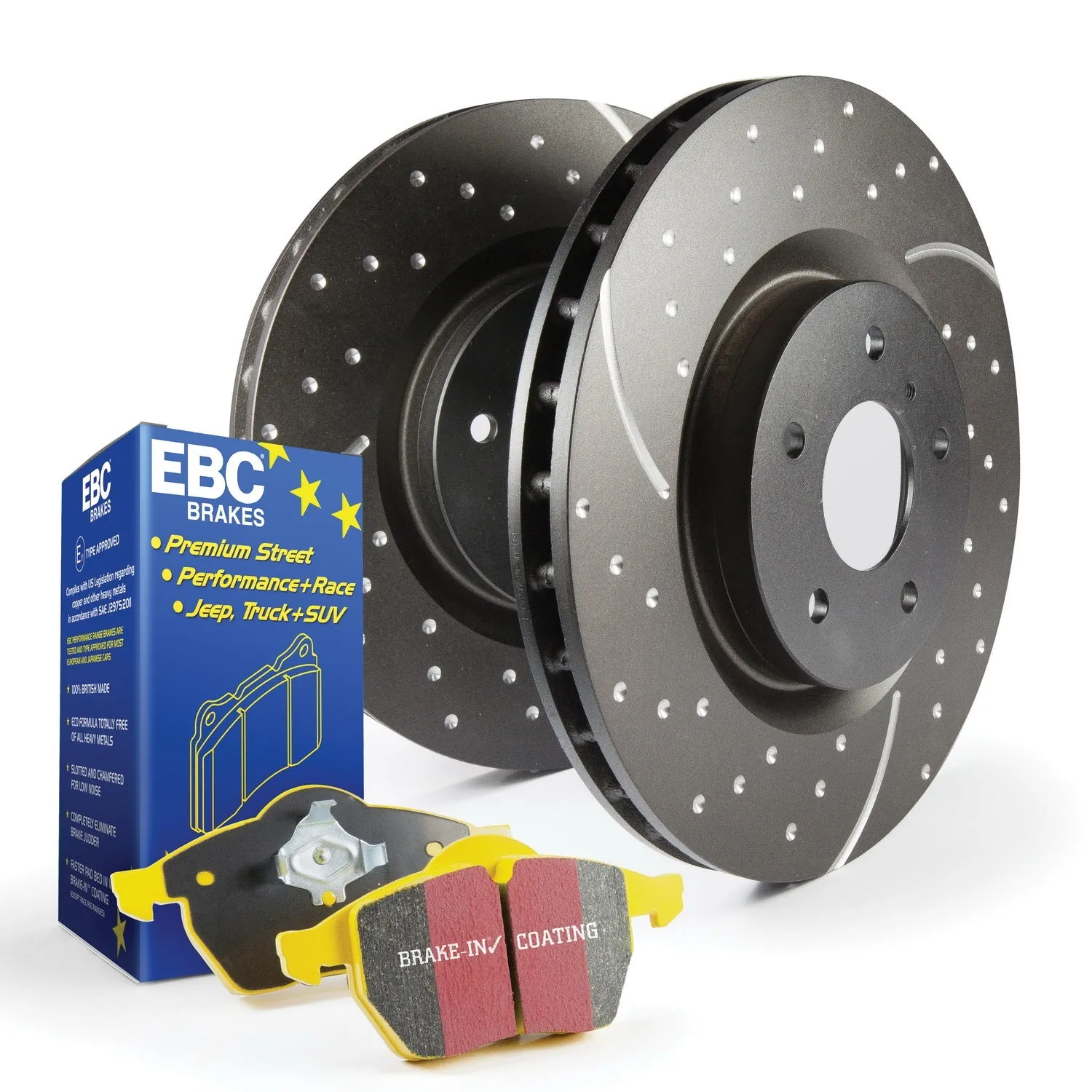 EBC Brakes S5KR1421 S5 Kits Yellowstuff And GD Rotors