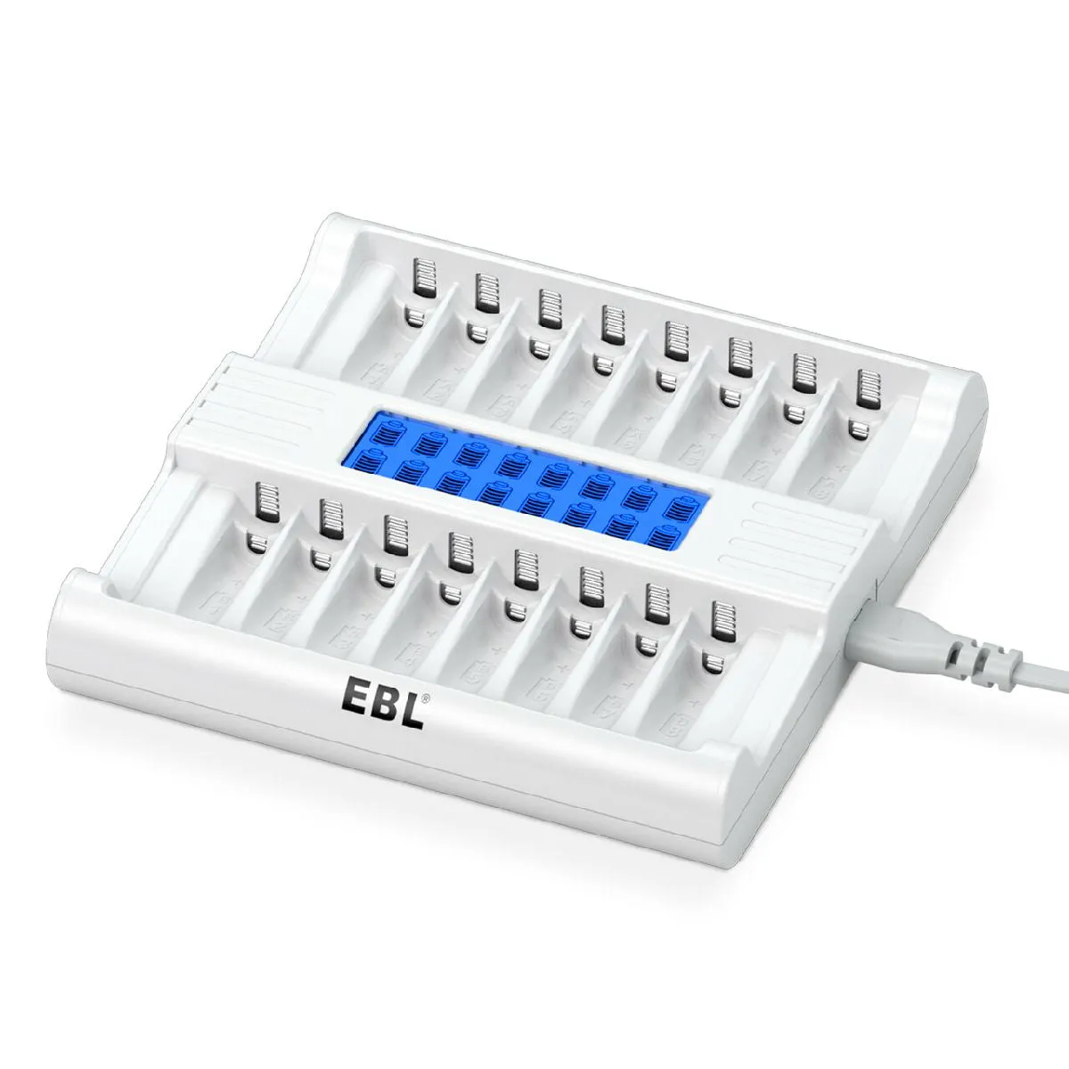 EBL RM78 16 Slots LCD Battery Charger for NiMH AA AAA Batteries