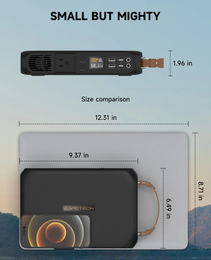 EGRETECH Plume 300 Portable Power Station 300W/260Wh