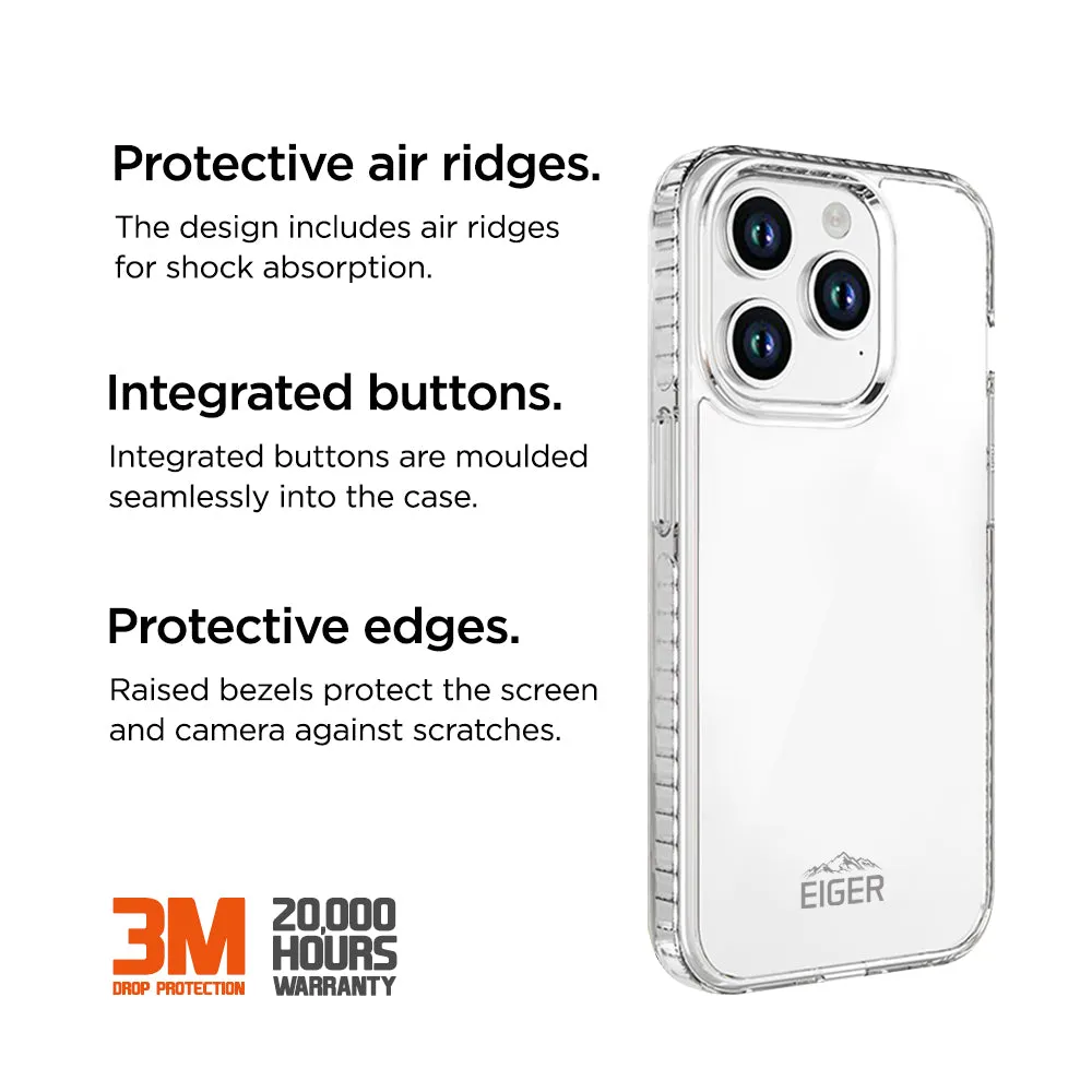 Eiger Ice Grip Case for Apple iPhone 15 Pro in Clear