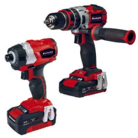 Einhell Power X-Change 18V Cordless Brushless Combi Drill & Impact Driver