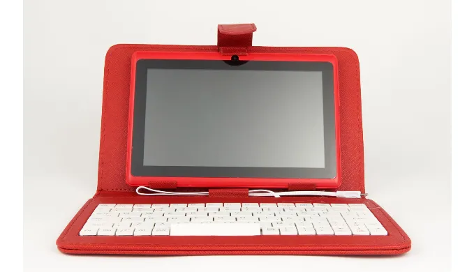 EZ TAB  7" Android Wifi Tablet   Keyboard Case/Stand & Dual Cameras - Ships Same/Next Day!