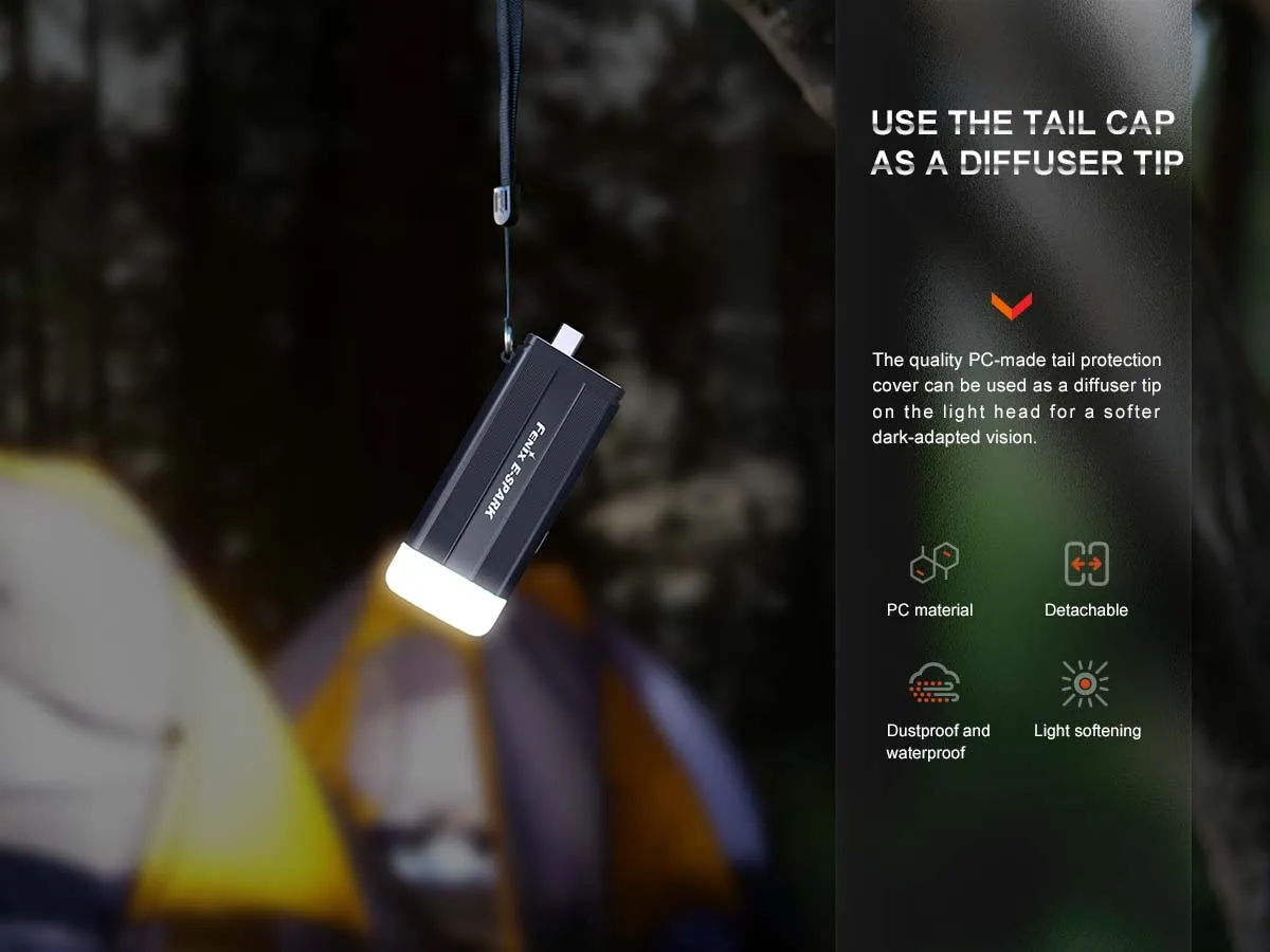 Fenix E-SPARK Keychain Flashlight & Emergency Power Bank