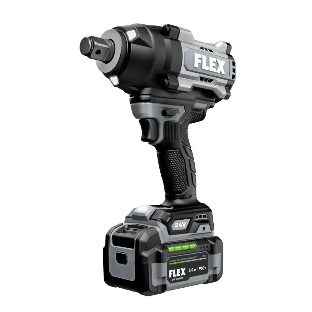 Flex FX1472B-1C 3/4" High Torque Impact Wrench Kit (1 x 5.0Ah Battery   160W Charger)