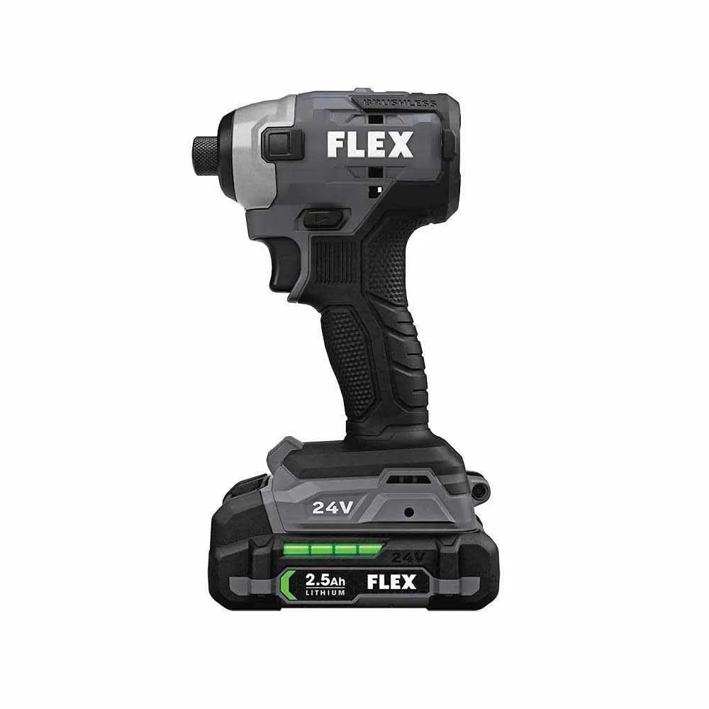 Flex FXM201-2A 24V Brushless 2 Tool Combo Kit Drill Driver and Impact Driver