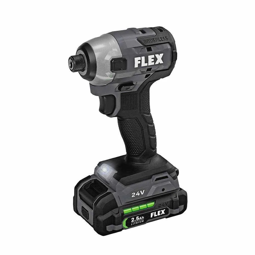 Flex FXM201-2A 24V Brushless 2 Tool Combo Kit Drill Driver and Impact Driver