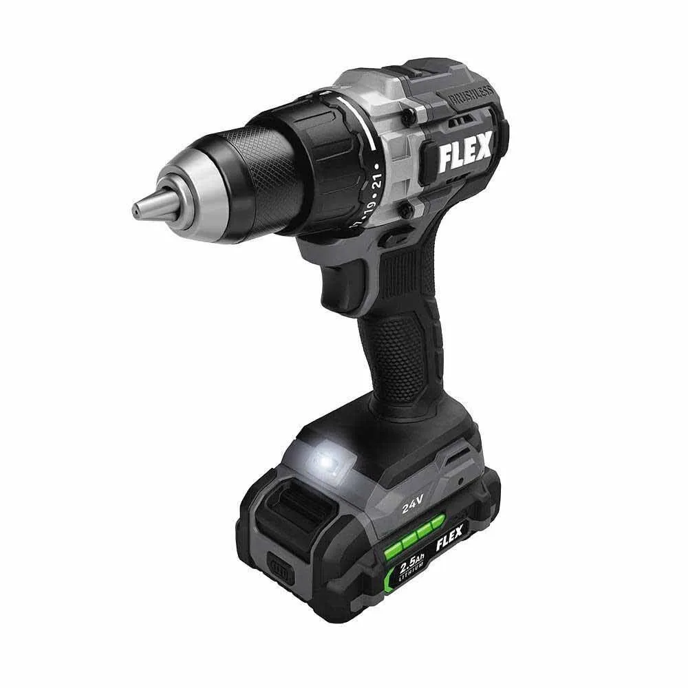 Flex FXM201-2A 24V Brushless 2 Tool Combo Kit Drill Driver and Impact Driver